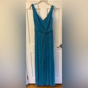 Evening Dress/Gown from David’s Bridal. Beautiful color. Never Worn. Size 18